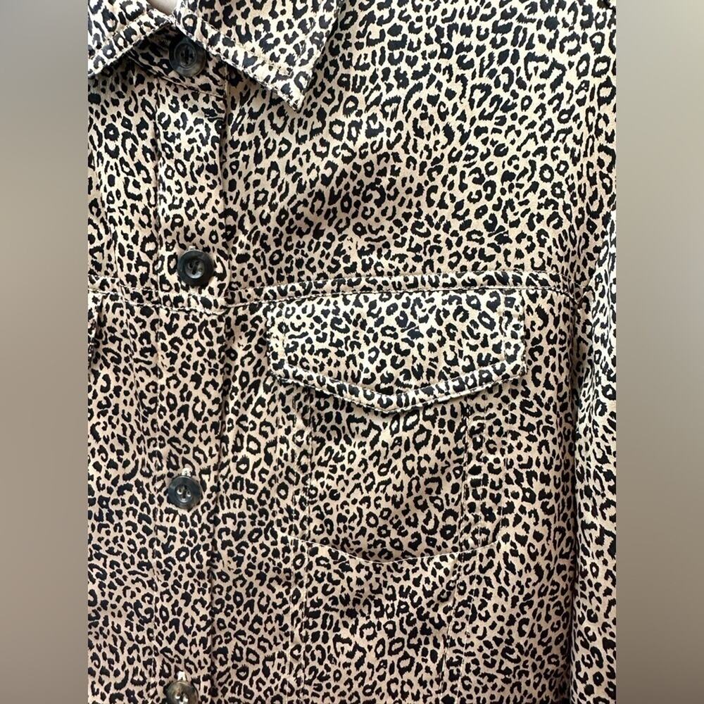 Worthington | Leopard Print Button Front Jacket S… - image 4